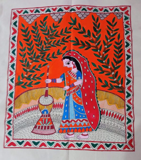 Village Scene - Madhubani - Antra - 41