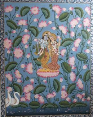 Radha Krishna - Pichwai painting - Dharmendrayati - 15