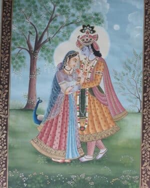 Radha Krishna - Pichwai painting - Dharmendrayati - 19