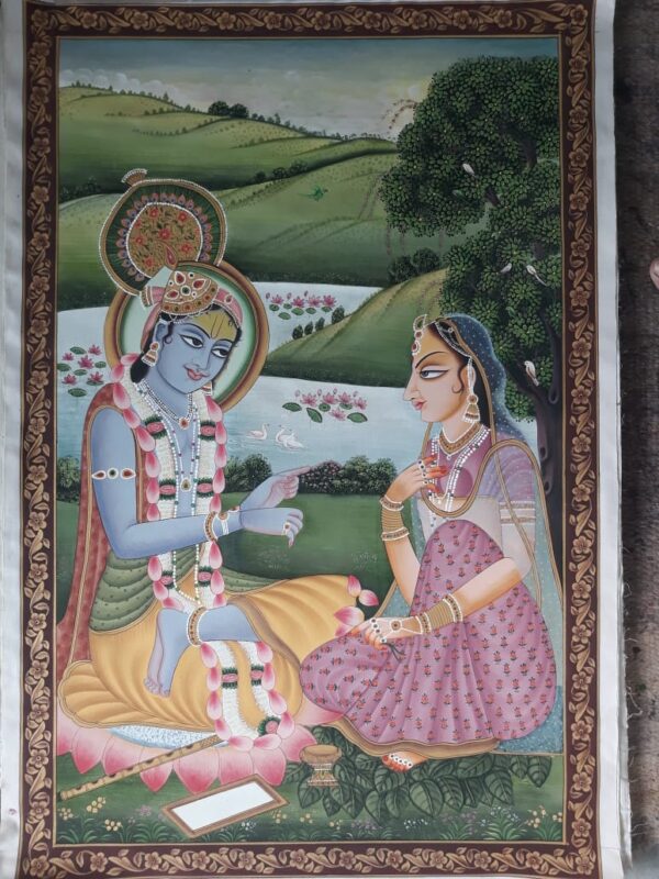 Radha Krishna - Pichwai painting - Dharmendrayati - 25