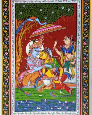 Radha Krishna - Pattachitra painting - Siba Mohanty - 07