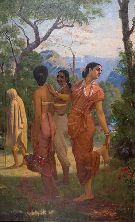 Indian Art - Raja_Ravi_Varma_-_Mahabharata_-_Shakuntala