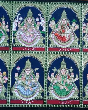 Ashta Lakshmi Tanjore Painting 18 x 24