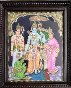 Kodanda Ramar Tanjore Painting 24 x 30 with Frame