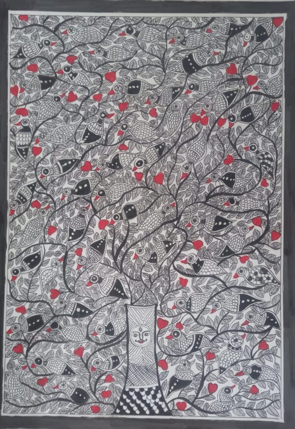 Tree of Life - Madhubani painting - Smriti Srivastava - 02