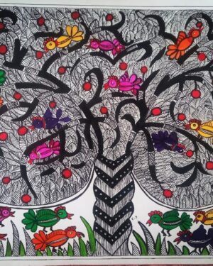 Tree of Life - Madhubani painting - Smriti Srivastava - 06