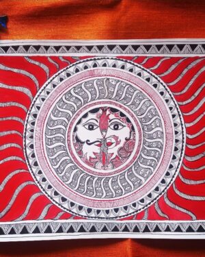 Sun and the Moon - Madhubani painting - Smriti Srivastava - 09