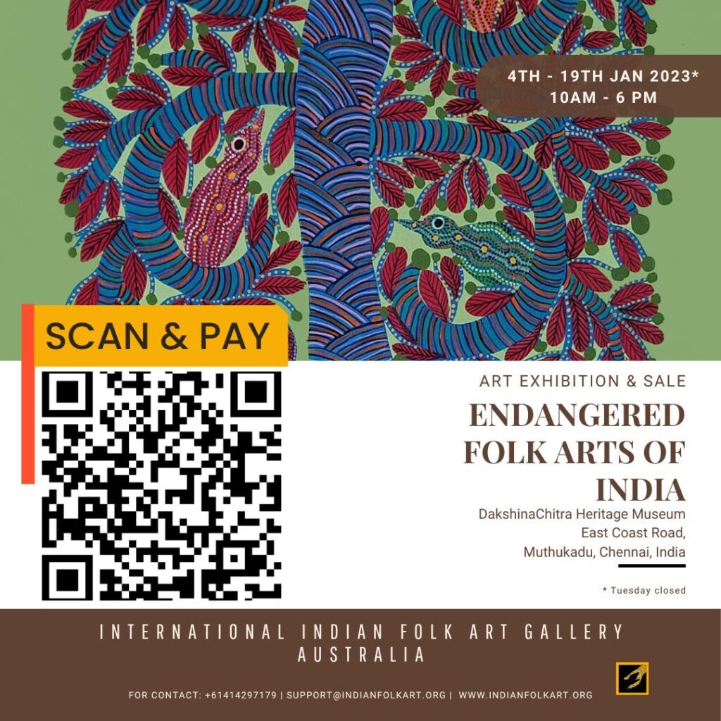 Scan and Pay Endangered Folk Arts Of India Chennai 2023