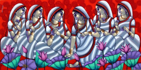 My Friends - Indian Art - Shekar Roy - 10