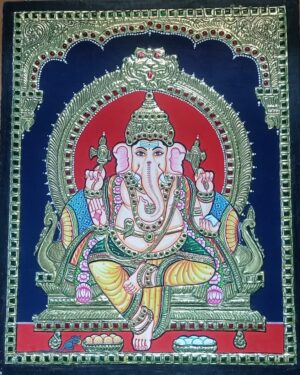 Lord Vinaygar Tanjore Painting 12 x 15