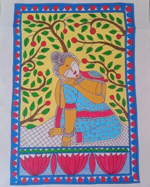 Meditating Buddha - Madhubani - Antra - 48