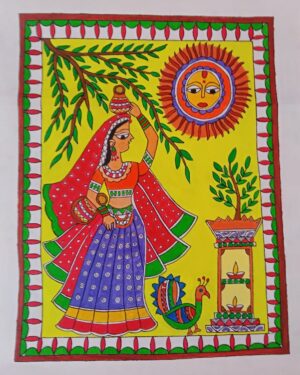 Village scene - Madhubani - Antra - 54