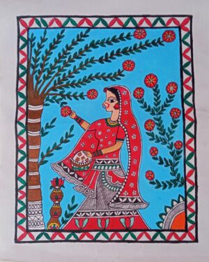 Village scene - Madhubani - Antra - 56