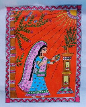 Village Scene - Madhubani - Antra - 57