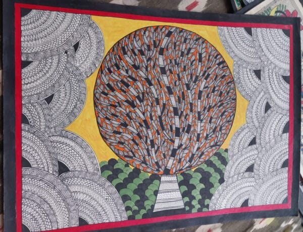 Tree of Life - Madhubani painting - Laxmikumari - 10