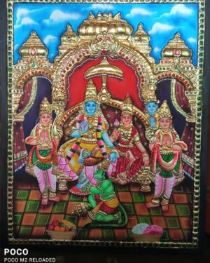 Ramar Patabhishekam Tanjore Painting 15 x 20