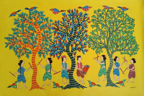 Gond Painting - Aatmaram - 01