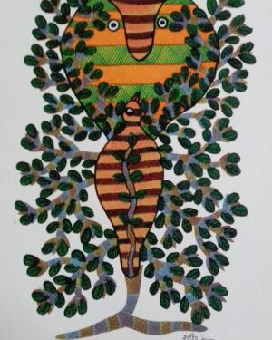 Nag Devta - Gond Painting - Sandeep Kumar - 06