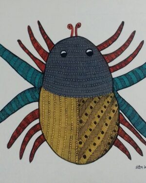 Spider - Gond Painting - Sandeep Kumar - 10