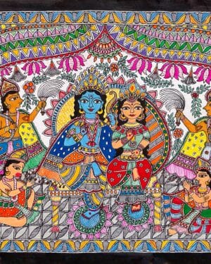 Madhubani painting - Uravashi Nirala - 01