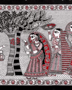 AAM MAHUA VIVAAH - Madhubani painting - Uravashi Nirala - 03