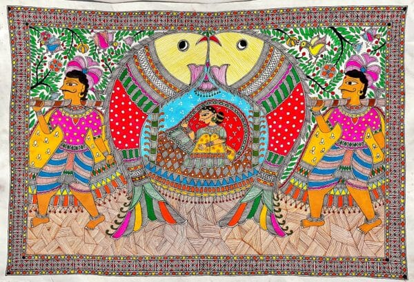 Doli Kahar - Madhubani painting - Uravashi Nirala - 10