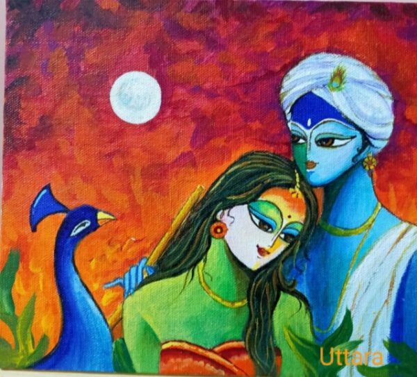 Radha Krishna #2 - Indian Art - Uttara Saha - 12