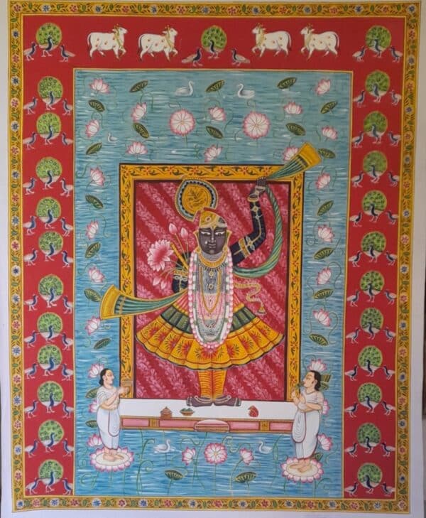 Pichwai Painting Painting of Lord Shrinathji Indian Art