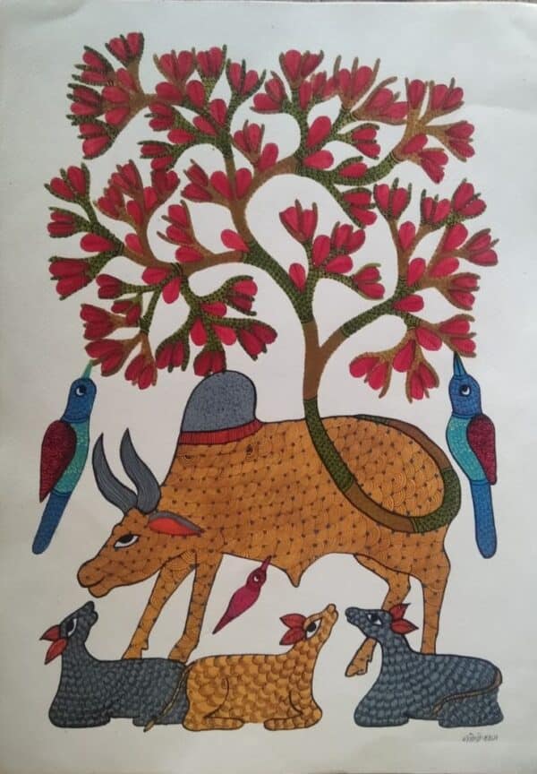 Gond Art - Santoshi Shyam - 01