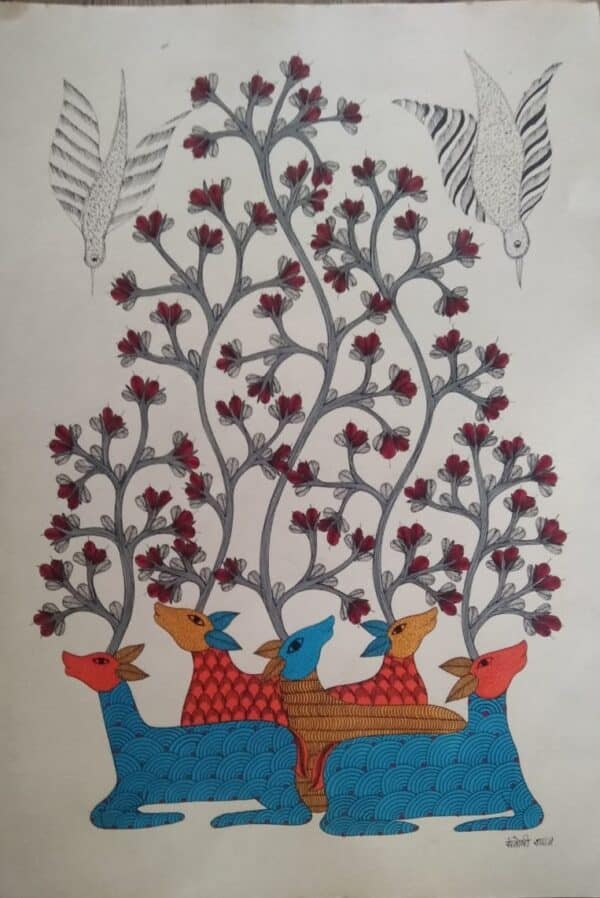 Gond Art - Santoshi Shyam - 03