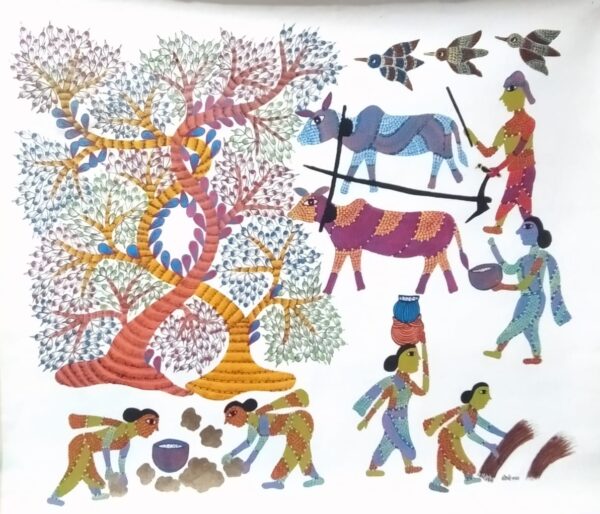 Gond Art - Santoshi Shyam - 04