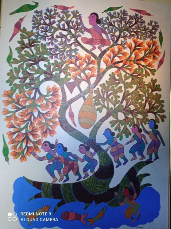 Gond Art - Santoshi Shyam - 05