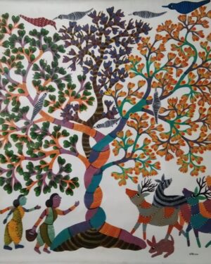 Gond Art - Santoshi Shyam - 06