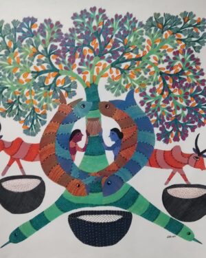 Gond Art - Santoshi Shyam - 07