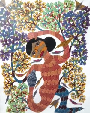 Gond Art - Santoshi Shyam - 08