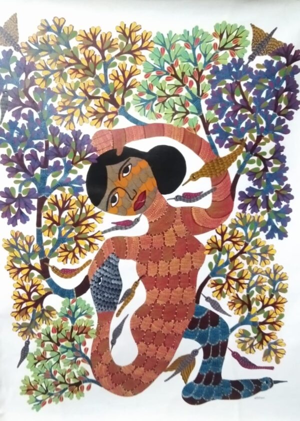 Gond Art - Santoshi Shyam - 08