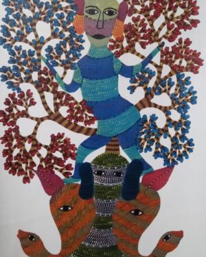 Gond Art - Santoshi Shyam - 09