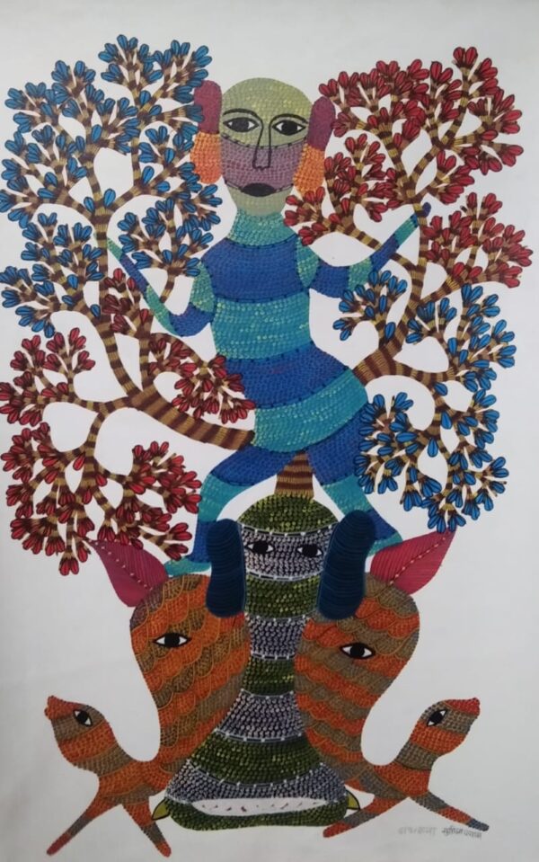 Gond Art - Santoshi Shyam - 09