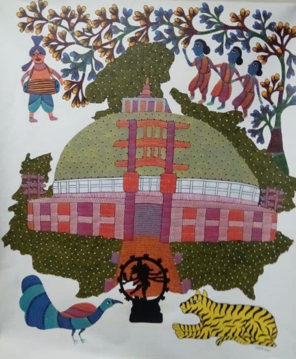 Gond Art - Santoshi Shyam - 10