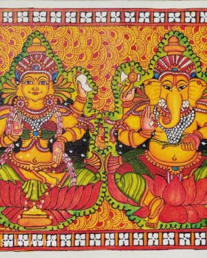 Lakshmi Ganesha - Kerala Mural painting - Shikha Jha - 10