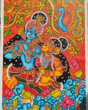 Radha Krishna - Kerala Mural painting - Shikha Jha - 11