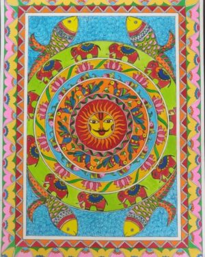 Nature - Madhubani painting - Sonal Vidhani