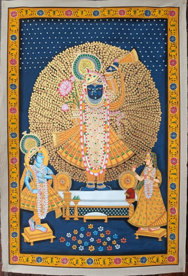 Shrinathji - Tree of Life - Pichwai painting - Varta Shrimail - 26