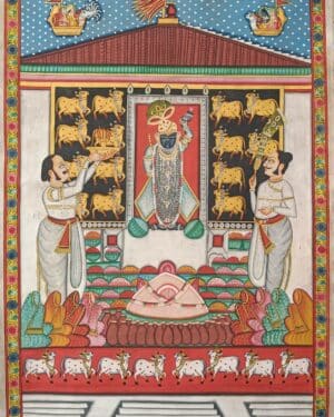 Annakut - Pichwai painting - Varta Shrimail - 28