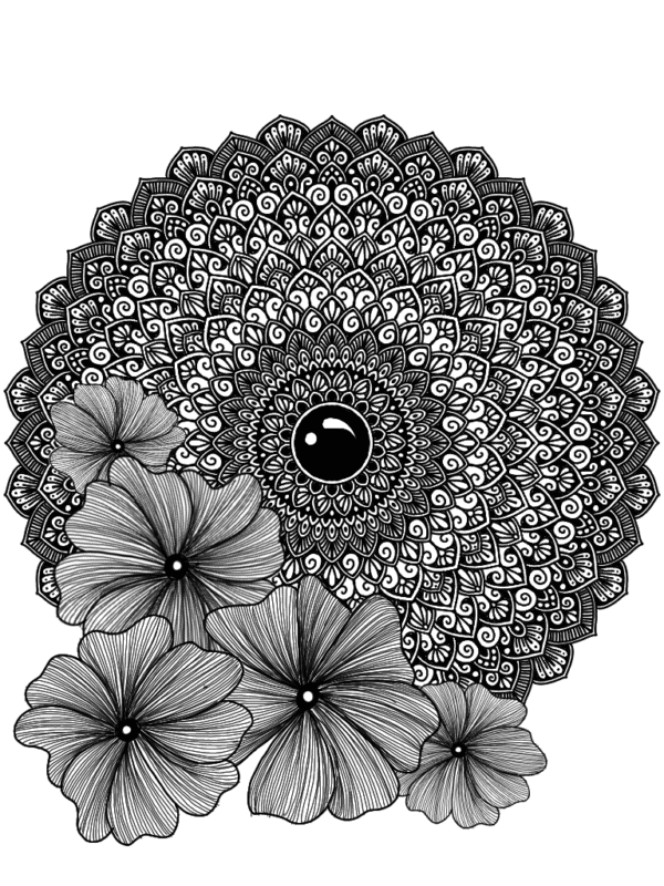 Floral Mandala - Mandala Art