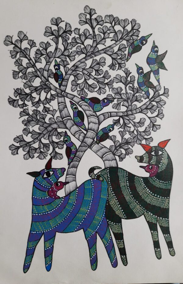 Gond Painting - Hemaraj - 03