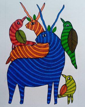 Gond Painting - Hemaraj - 08