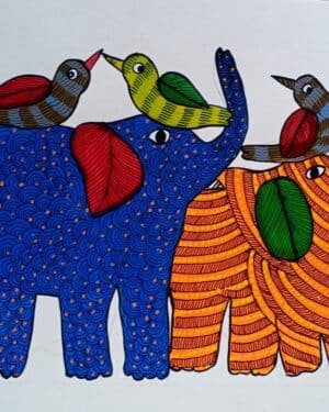 Gond Painting - Hemaraj - 09