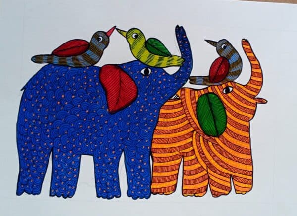 Gond Painting - Hemaraj - 09