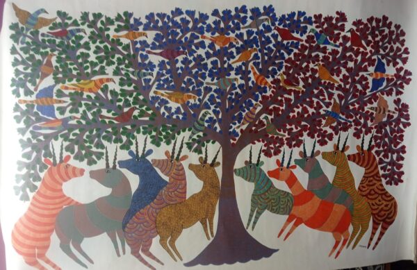 Gond Painting - Narmada Prasad - 03